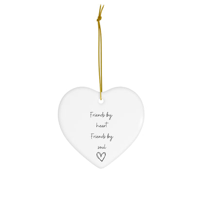 Friends by Heart |Ceramic Heart Ornament