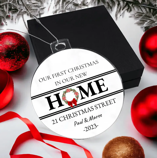 Luxury First Christmas in Our New Home | Customized | Acrylic Ornament