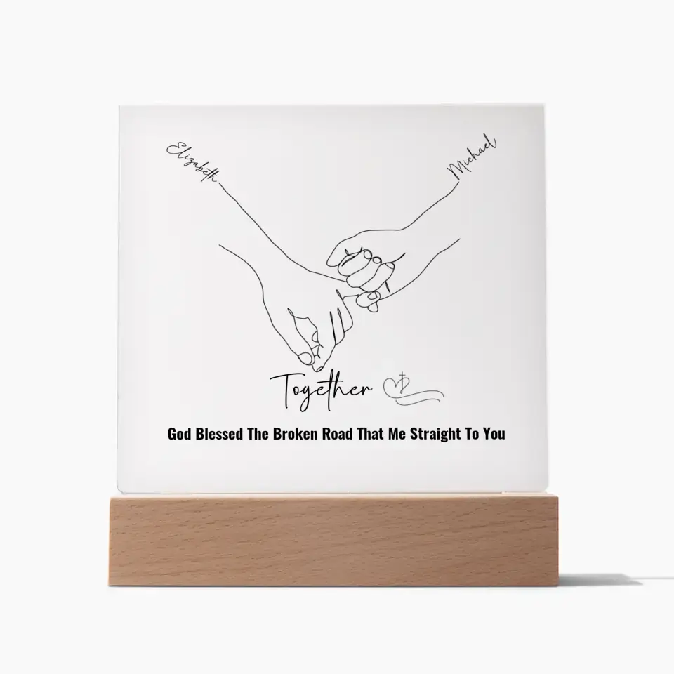 Together | God Bless | Acrylic LED Stand
