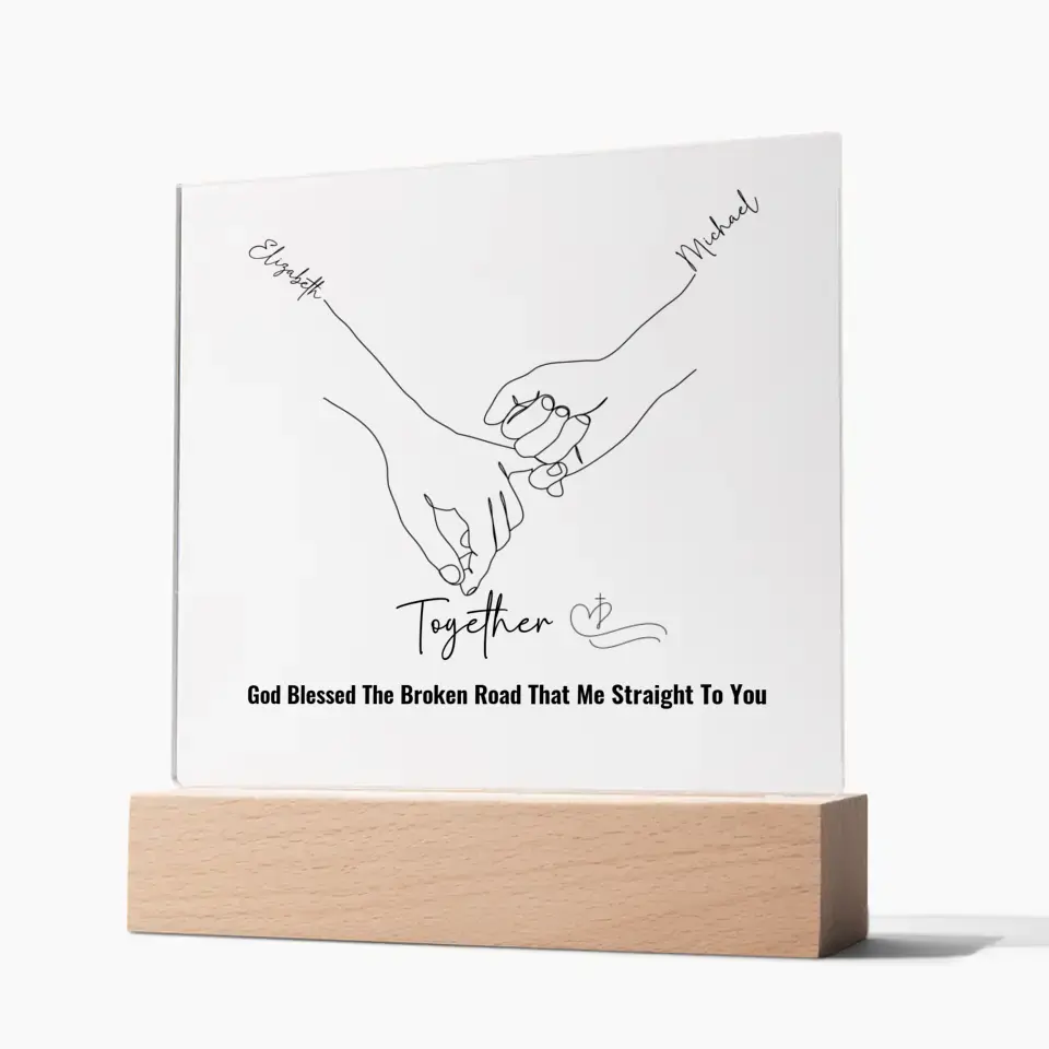 Together | God Bless | Acrylic LED Stand