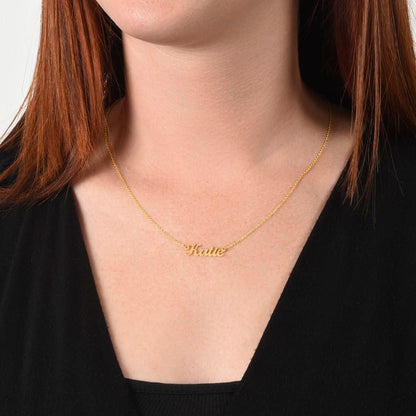 To My Wife| You Stole My Name White| Surname Necklace